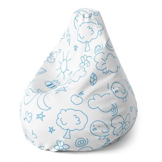 Sedací vak Pear Kreslení nejmenších: 140 x 100 x 25 cm