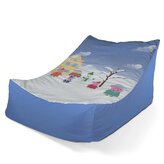 Sedací vak Lounge Prasátko Pepina Zima: 120 x 100 x 80 cm
