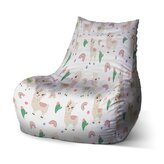 Sedací vak Bean Roztomilé lamy: 100 x 90 x 45 cm