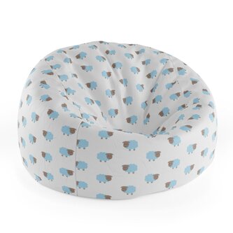 Sedací vak Cocoon Modré ovce: 115 x 75 cm x 45 cm