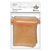 Woreczki z organzy łososiowe 9x12cm 6szt