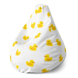 Dětský sedací vak Pear Žluté kačenky: 70 x 95 x 15 cm
