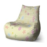 Dětský sedací vak Bean Květiny na žluté: 60 x 70 x 70 cm