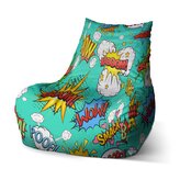 Dětský sedací vak Bean Komiks: 60 x 70 x 70 cm