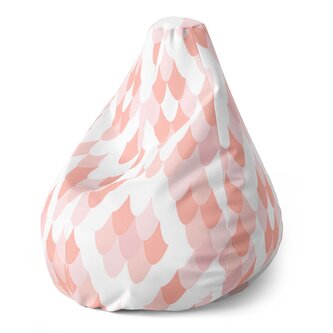 Dětský sedací vak Pear Růžové obloučky: 70 x 95 x 15 cm