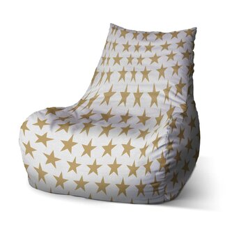 Dětský sedací vak Bean Zlaté hvězdy: 60 x 70 x 70 cm