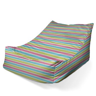 Sedací vak Lounge Proužky: 120 x 100 x 80 cm