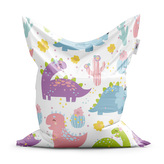 Sedací vak Dinosauři s kaktusy: 200x140 cm