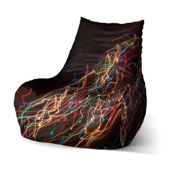 Sedací vak Bean Světelný efekt: 100 x 90 x 45 cm