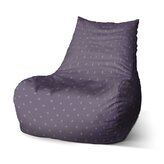 Dětský sedací vak Bean Bílé čtverce: 60 x 70 x 70 cm