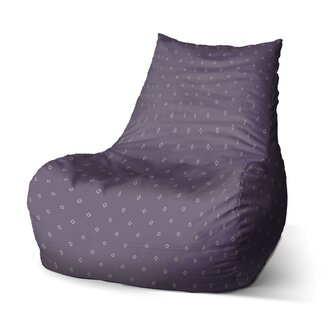 Dětský sedací vak Bean Bílé čtverce: 60 x 70 x 70 cm