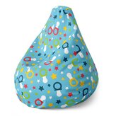 Sedací vak Pear Dudlíky a hvězdy: 140 x 100 x 25 cm