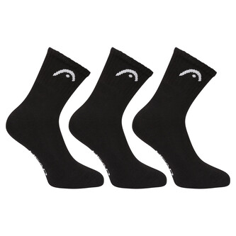 3PACK ponožky HEAD kotníkové černé (701229016 001) M