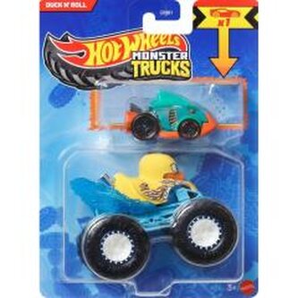 Hot Wheels Monster Trucks Pojazd 1:64 + Autko