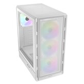 COUGAR PC skříň AIRFACE PURE RGB White Mid Tower Mesh Front Panel 3 x 120mm ARGB Fan, Rear Panel 1x 120mm ARGB Fan