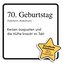70. Geburtstag