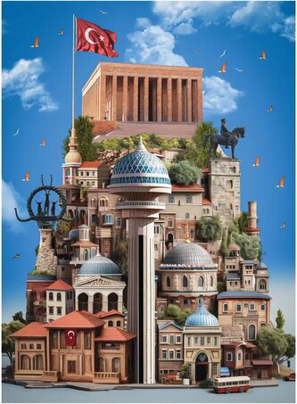 ANATOLIAN Puzzle Ankara 1000 dílků