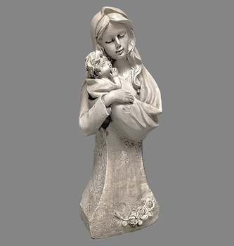Madona s děckem na podstavci
