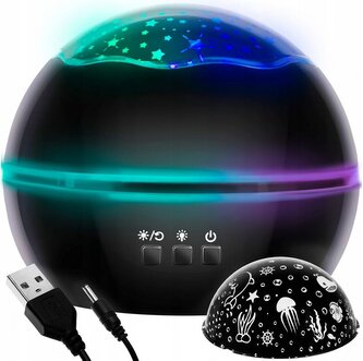 Projektor noční oblohy podmořský svět hvězdná obloha, černý