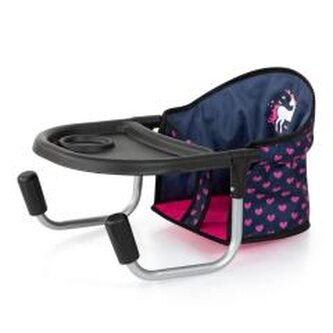 Siedzisko stołowe dla lalek niebieskie