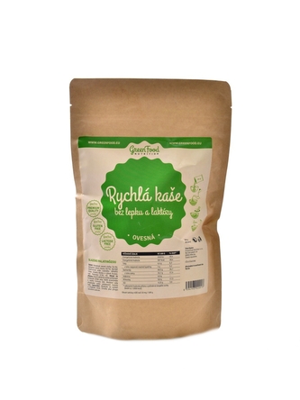 GreenFood nutrition - Rychlá kaše ovesná bez lepku a laktozy 500g