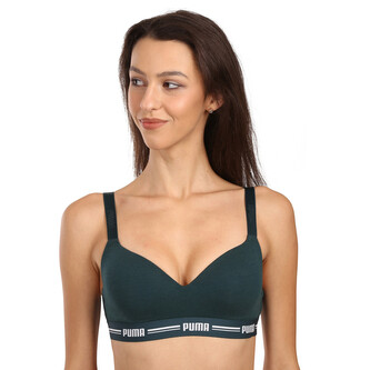 Dámská sportovní podprsenka Puma zelená (604024001 027) L