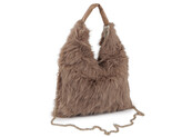 Kožešinová kabelka - 1 ks - 15 béžová