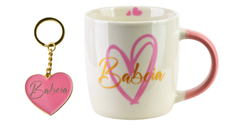 BABCIA Kubek z brelokiem 350ml 8,5x12x9cm