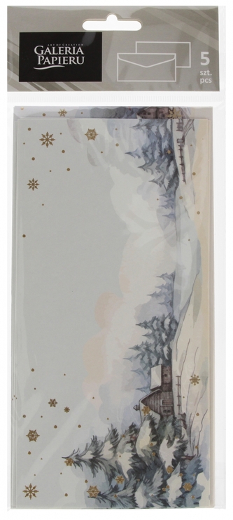 Zestaw do tworzenia kartek okolicznościowych DL Magia zimy op5szt Boże Narodzenie GALERIA PAPIERU 283198 ARG