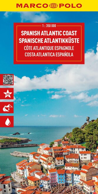 MARCO POLO Reisekarte Spanische Atlantikküste 1:350.000