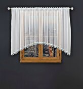 Dekorační krátká oblouková záclona s krajkou AUDREY bílá 300x150 cm MyBestHome