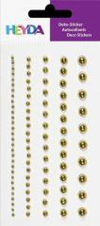 Perełki smaoprzylepne złote 91szt