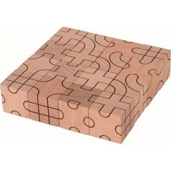 Klocki sześcienne geometryczne naturalne