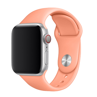Apple Watch řemínek jednobarevný, 38/40/41mm, S (Obvod ruky 16,5 až 20,5cm), Orange Pink