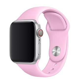 Apple Watch řemínek jednobarevný, 42/44/45/46/49mm, S (Obvod ruky 16,5 až 20,5cm), Pink Sand