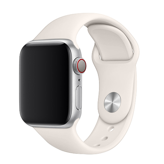 Apple Watch řemínek jednobarevný, 38/40/41mm, L (Obvod ruky 18,5 - 23cm), Light White