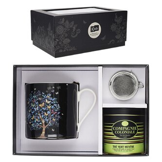 Hrnek 420 ml s infuzérem a čajem MUGTHE03C01 BUG ART