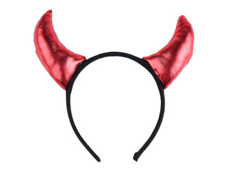 Čertovské rohy - 12 ks - černá červená