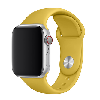 Apple Watch řemínek jednobarevný, 42/44/45/46/49mm, L (Obvod ruky 18,5 - 23cm), Flower Yellow
