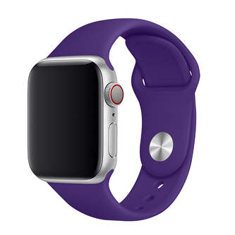 Apple Watch řemínek jednobarevný, 42/44/45/46/49mm, L (Obvod ruky 18,5 - 23cm), Dark Purple