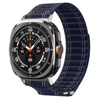 Spigen Fabric Band (hook-and-loop), navy - Samsung Galaxy Watch Ultra 47mm