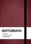 Notizbuch A4 blanko bordeaux - 100 Seiten Soft Cover - FSC Papier