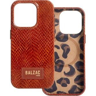Native Union x Balzac Embossed Cognac MagSafe kryt iPhone 15