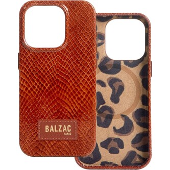 Native Union x Balzac Embossed Cognac MagSafe kryt iPhone 15 Pro