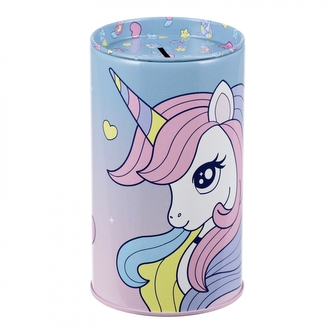 Skarbonka metalowa okrągła Unicorn STARPAK 569224