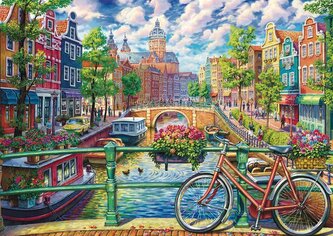 SCHMIDT Puzzle Kouzlo amsterdamského kanálu 1000 dílků