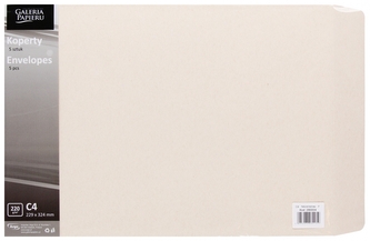 Koperta C4 HK beż op5szt  GALERIA PAPIERU 280004