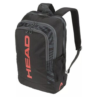 Tenisový batoh Head Base Backpack 17L black/neon orange - černá (Polyester)