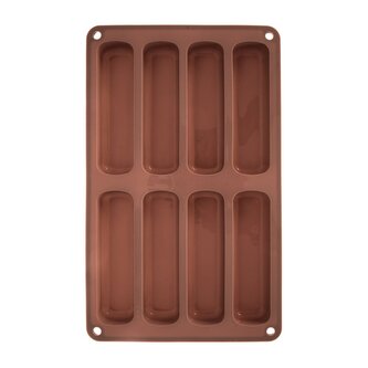 Forma silikon na cukrářské piškoty 8 hnědá