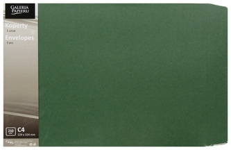 Koperta C4 HK zielona perłowa op5szt GALERIA PAPIERU 280003 ARG